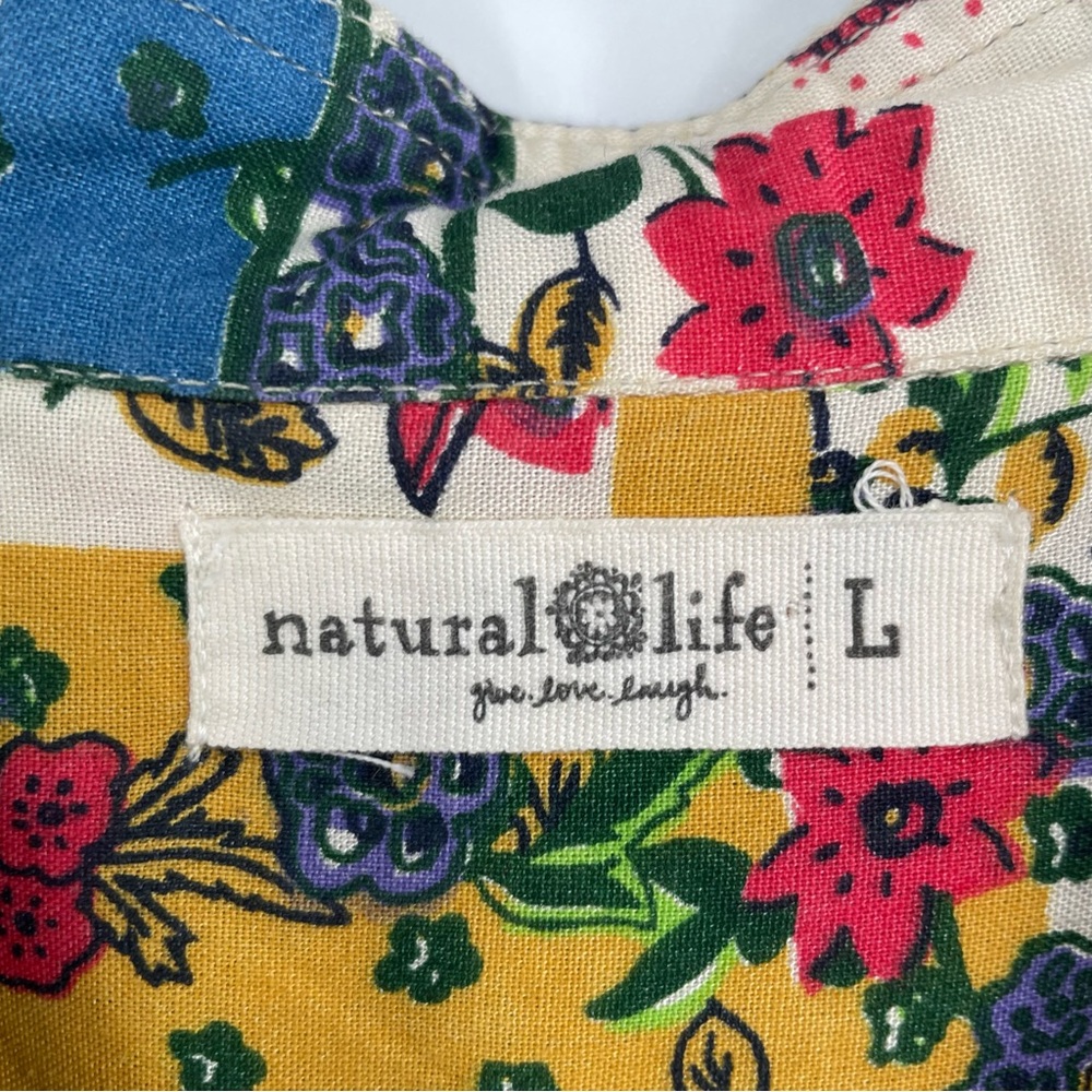 NATURAL LIFE Colorful Floral Long Sleeve Dress - Picture 13 of 14